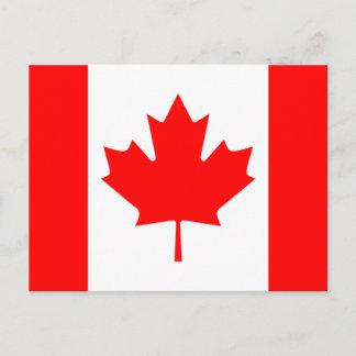 Carte postale drapeau du Canada