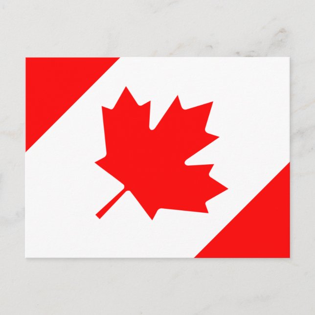 Carte Postale Drapeau du Canada (Devant)