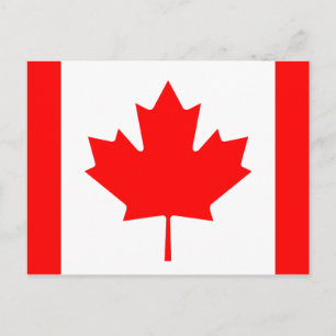 Carte postale Drapeau du Canada