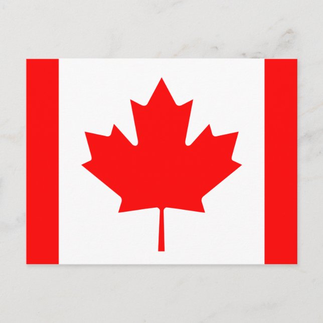 Carte postale Drapeau du Canada (Devant)