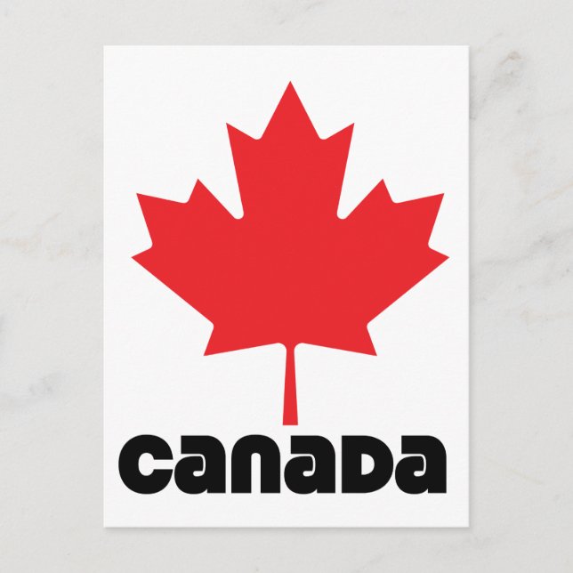 Carte Postale Drapeau du Canada (Devant)