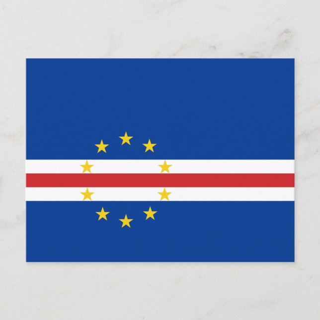 Carte Postale Drapeau du Cap-Vert (Devant)