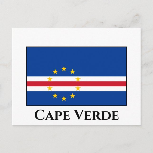 Carte Postale Drapeau du Cap-Vert (Devant)