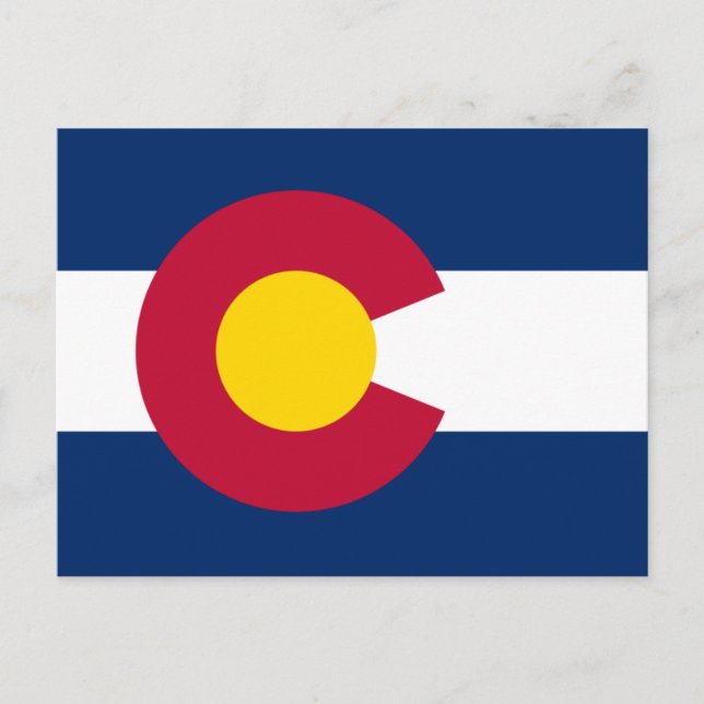 Carte Postale Drapeau du Colorado (Devant)
