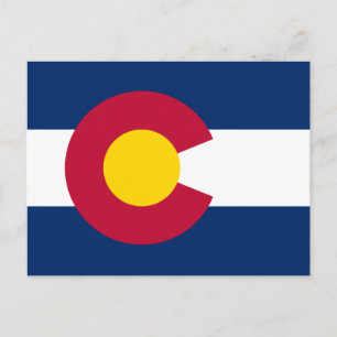 Carte Postale Drapeau du Colorado