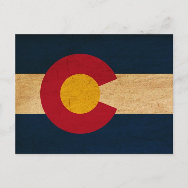 Carte Postale Drapeau du Colorado (Devant)