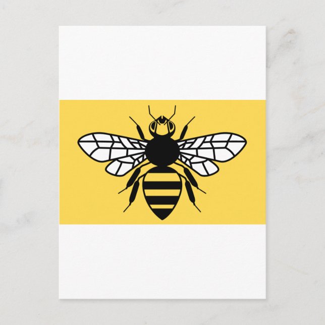 Carte Postale Drapeau du comté de Grand Manchester (Devant)