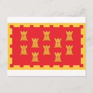 Carte Postale Drapeau du comté du Grand Manchester