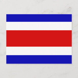 Carte Postale Drapeau du Costa Rica
