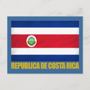 Carte Postale Drapeau du Costa Rica