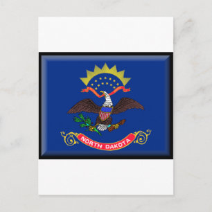 Carte Postale Drapeau du Dakota du Nord