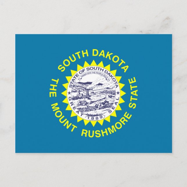 Carte Postale Drapeau du Dakota du Sud (Devant)