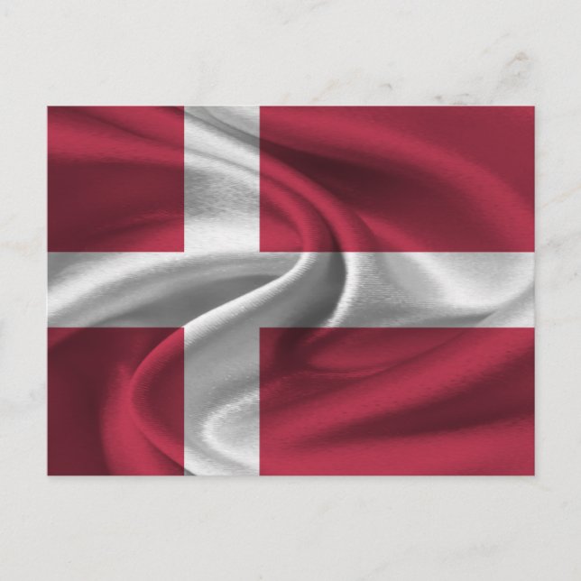 Carte Postale Drapeau du Danemark (Devant)