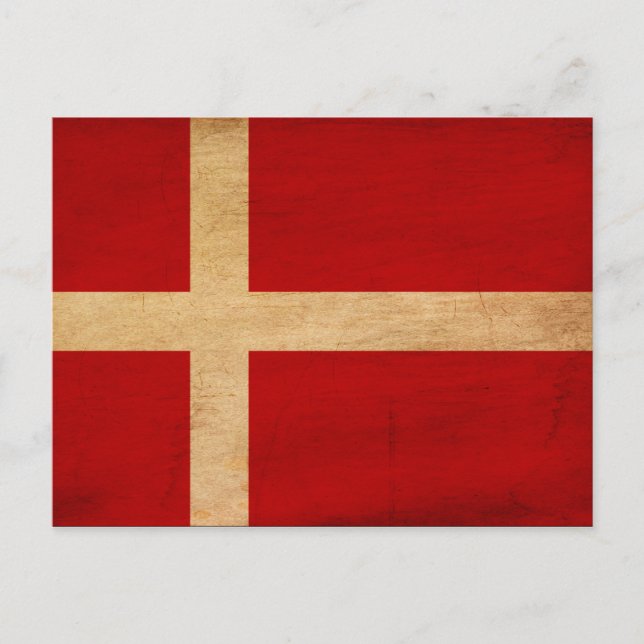 Carte Postale Drapeau du Danemark (Devant)