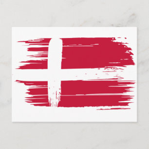 Carte Postale Drapeau du Danemark de Bruxelles