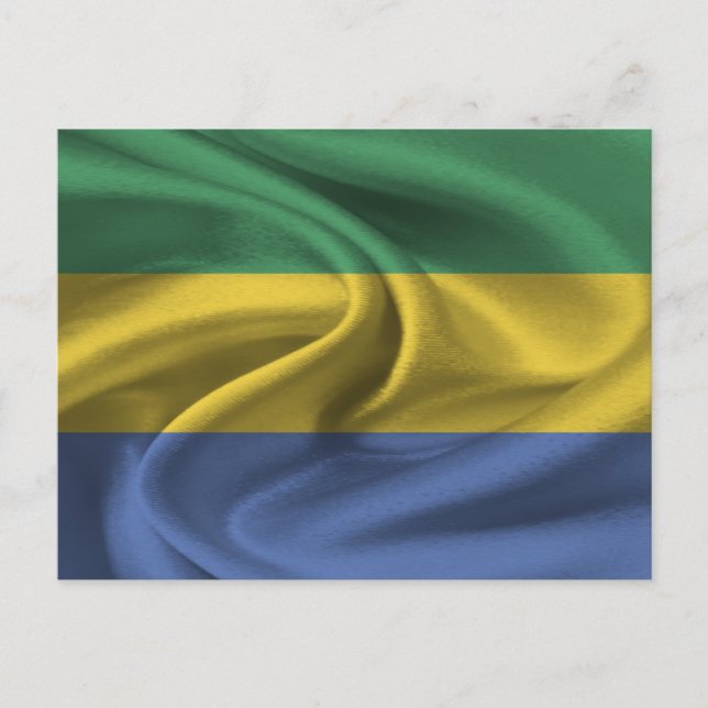 Carte Postale Drapeau du Gabon (Devant)