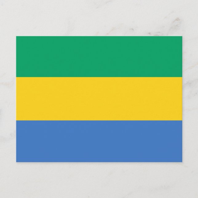 Carte Postale Drapeau du Gabon (Devant)