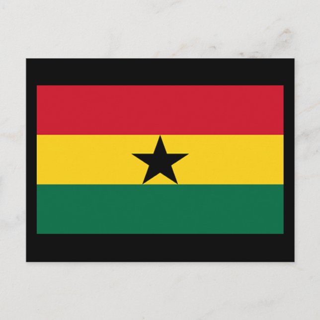 Carte Postale Drapeau du Ghana (Devant)