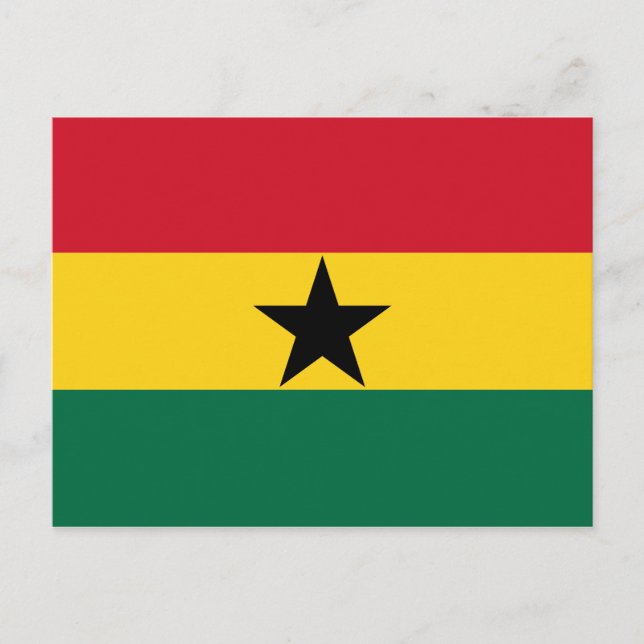 Carte Postale Drapeau du Ghana (Devant)
