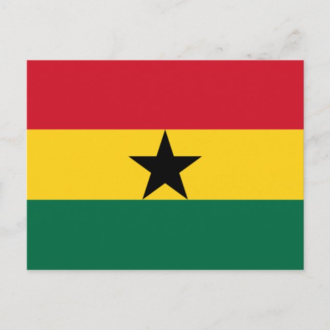 Carte Postale Drapeau du Ghana (Devant)