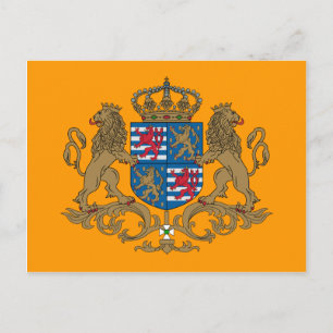 Carte Postale Drapeau Du Grand-Duc De Luxembourg