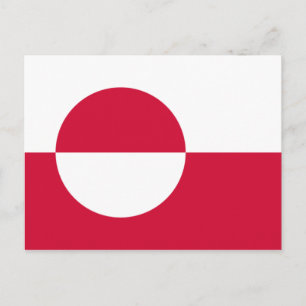 Carte Postale Drapeau du Groenland
