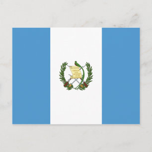 Carte Postale Drapeau du Guatemala