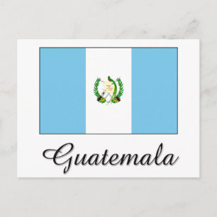 Carte Postale Drapeau du Guatemala