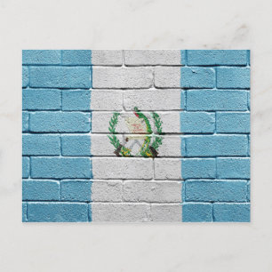 Carte Postale Drapeau du Guatemala