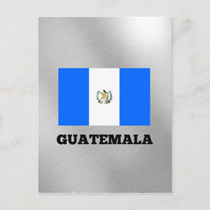 Carte Postale drapeau du Guatemala, étiqueté