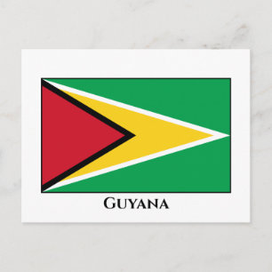 Carte Postale Drapeau du Guyana (Guyana)