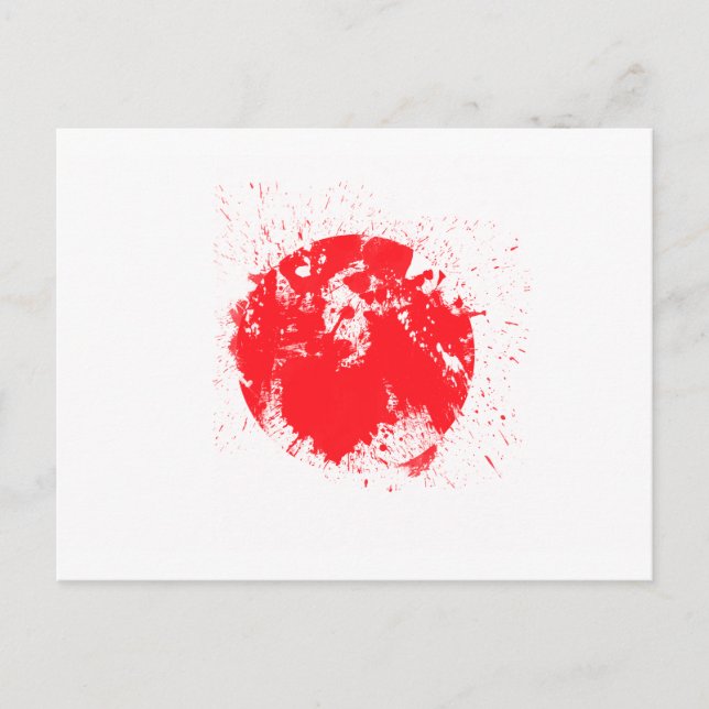 Carte Postale Drapeau du Japon (Devant)