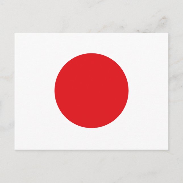 Carte Postale Drapeau du Japon (Devant)