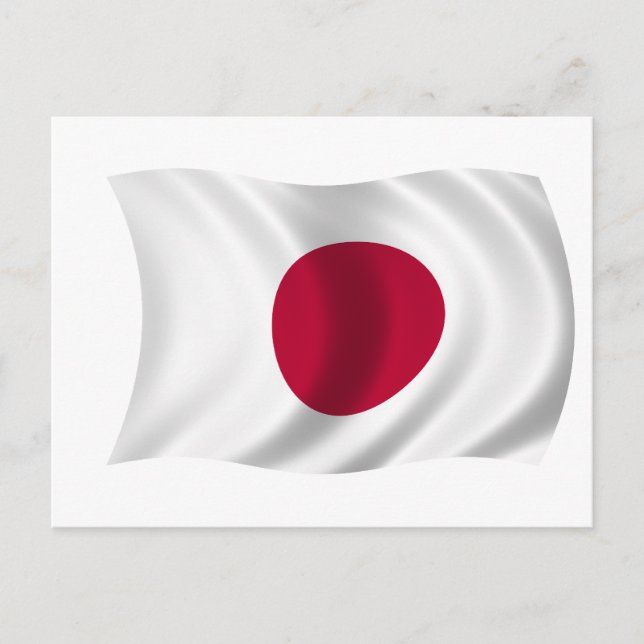 Carte Postale Drapeau du Japon (Devant)