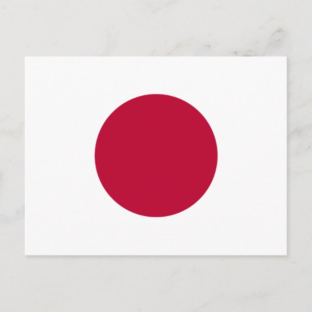 Carte Postale Drapeau du Japon (Devant)