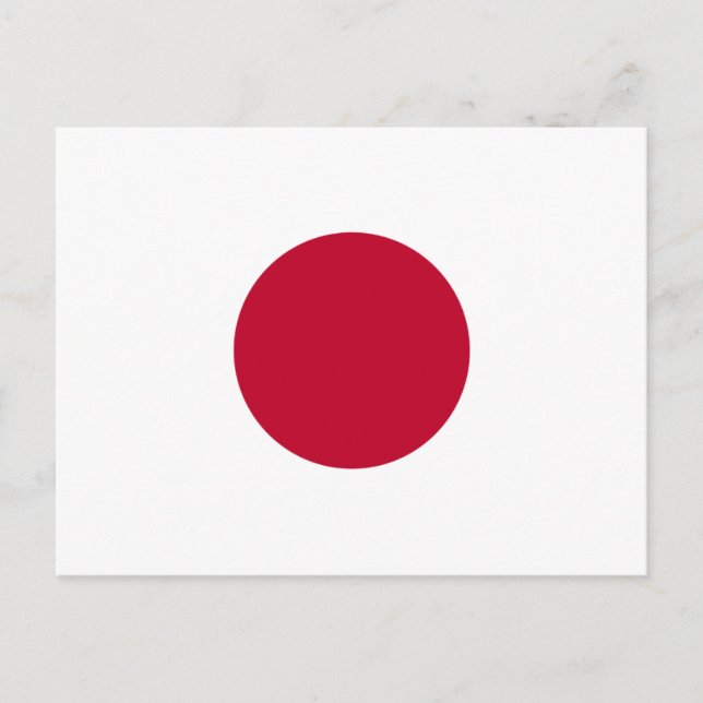 Carte Postale Drapeau du Japon (Devant)