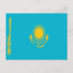 Carte Postale Drapeau du Kazakhstan