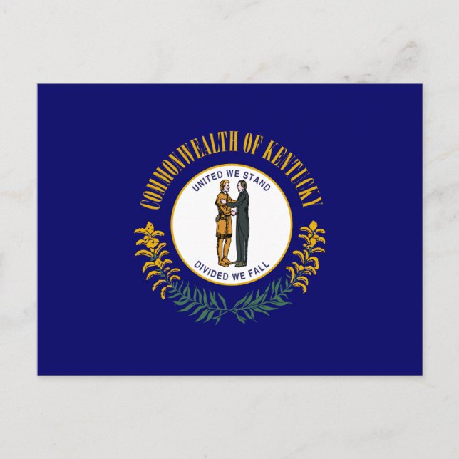 Carte Postale Drapeau du Kentucky (Devant)