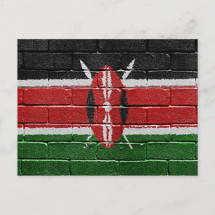 Carte Postale Drapeau du Kenya