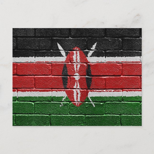 Carte Postale Drapeau du Kenya (Devant)