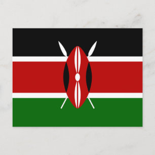 Carte Postale Drapeau du Kenya
