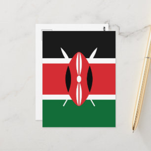 Carte Postale Drapeau du Kenya