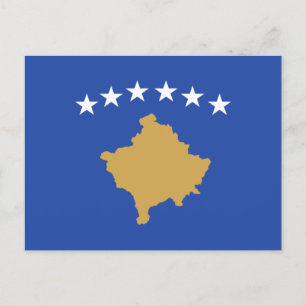Carte Postale Drapeau du Kosovo
