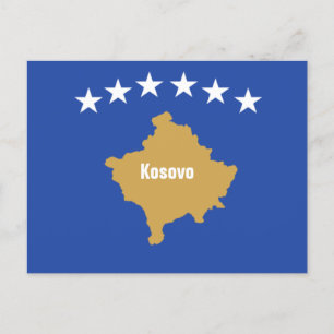 Carte Postale Drapeau du Kosovo