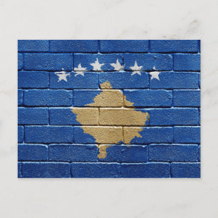 Carte Postale Drapeau du Kosovo