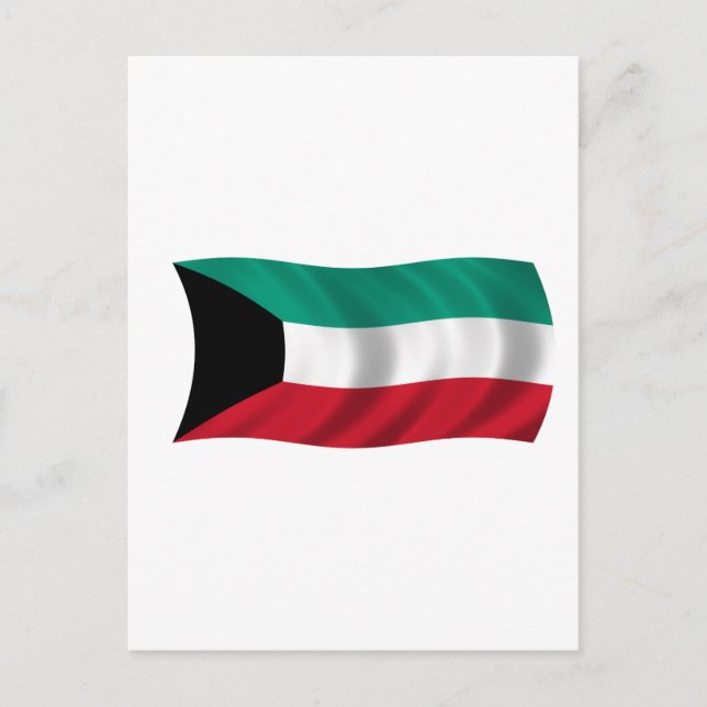 Carte Postale Drapeau du Koweït (Devant)