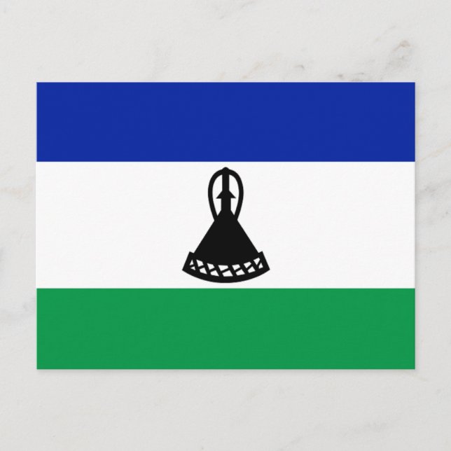 Carte Postale Drapeau du Lesotho (Devant)