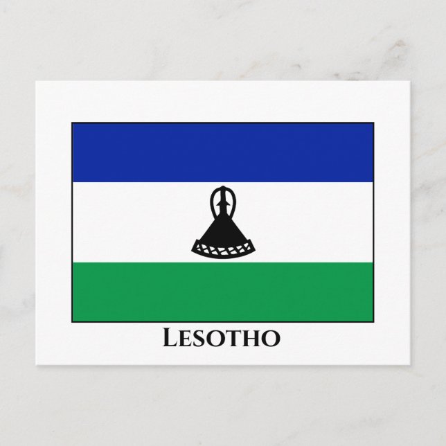 Carte Postale Drapeau du Lesotho (Devant)