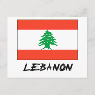 Carte Postale Drapeau du Liban