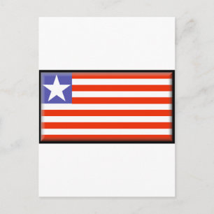 Carte Postale Drapeau du Libéria